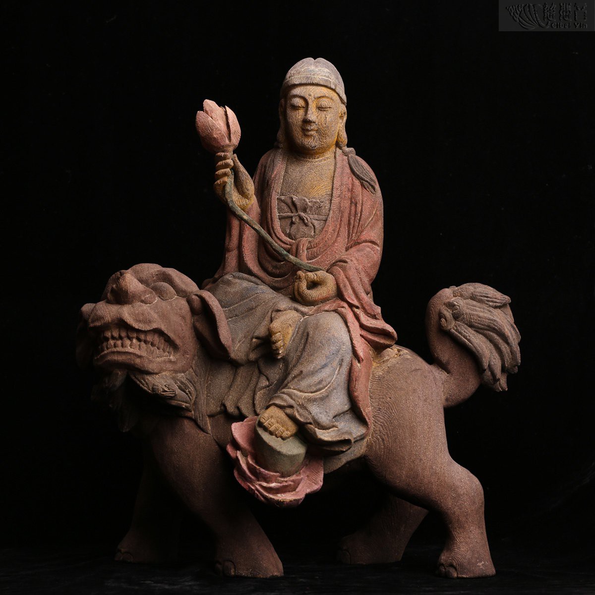 木質文殊菩薩像——金菩提宗師典藏
