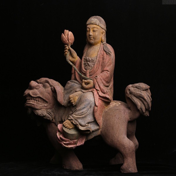木質文殊菩薩像——金菩提宗師典藏