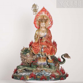 消灾灭难地藏王菩萨像(坐骑款)——金菩提宗师典藏
