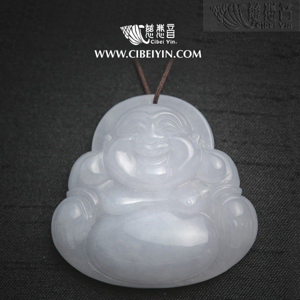  "Keep smiling" Maitreya Buddha Jade Pendant-2123