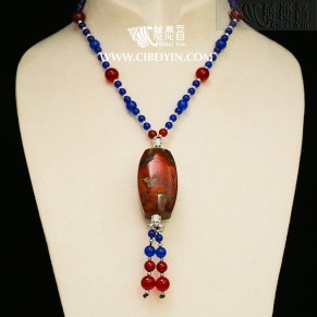 True Fire Stone Necklace-18-019