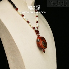 True Fire Stone Necklace-18-020 No1