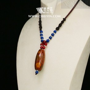 True Fire Stone Necklace-18-021 No6