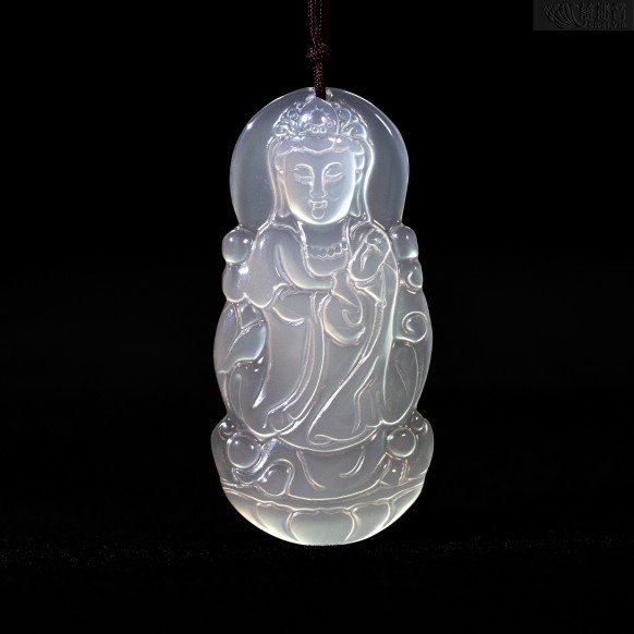 Bottle-Holding Guanyin Pendant (Large)